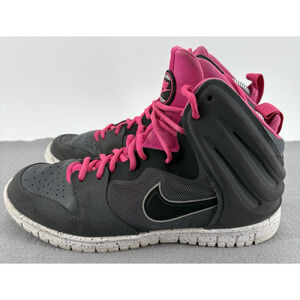 Nike Dunk Free Mens 8.5 Dark Grey/Hot Pink Basketball Sneakers 599466-002